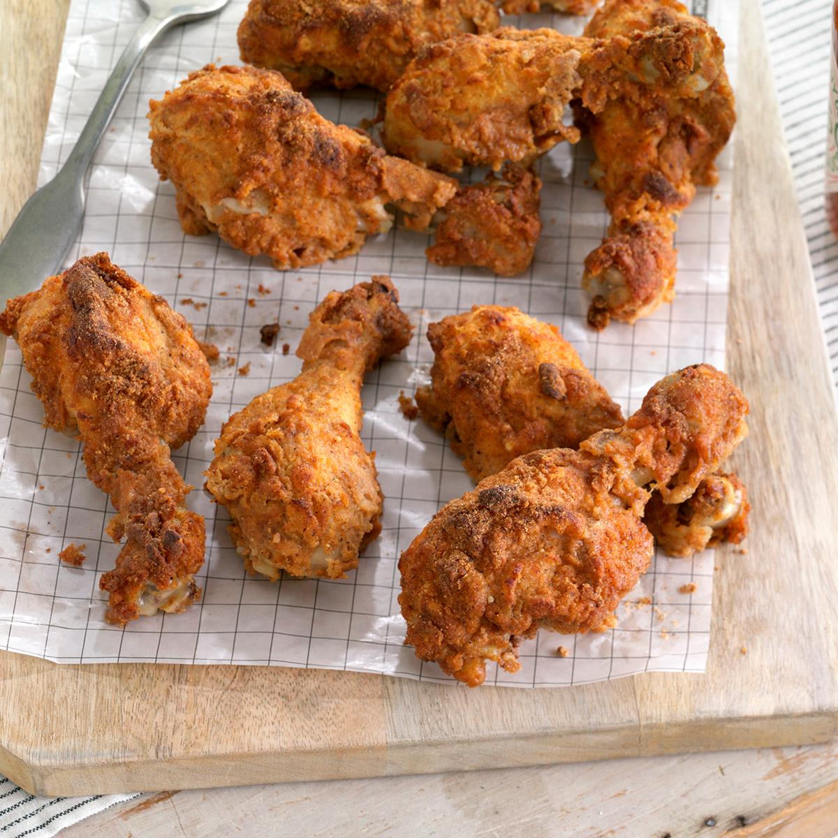 Oven Fried Chicken Drumsticks Recipe How To Make It Taste Of Home