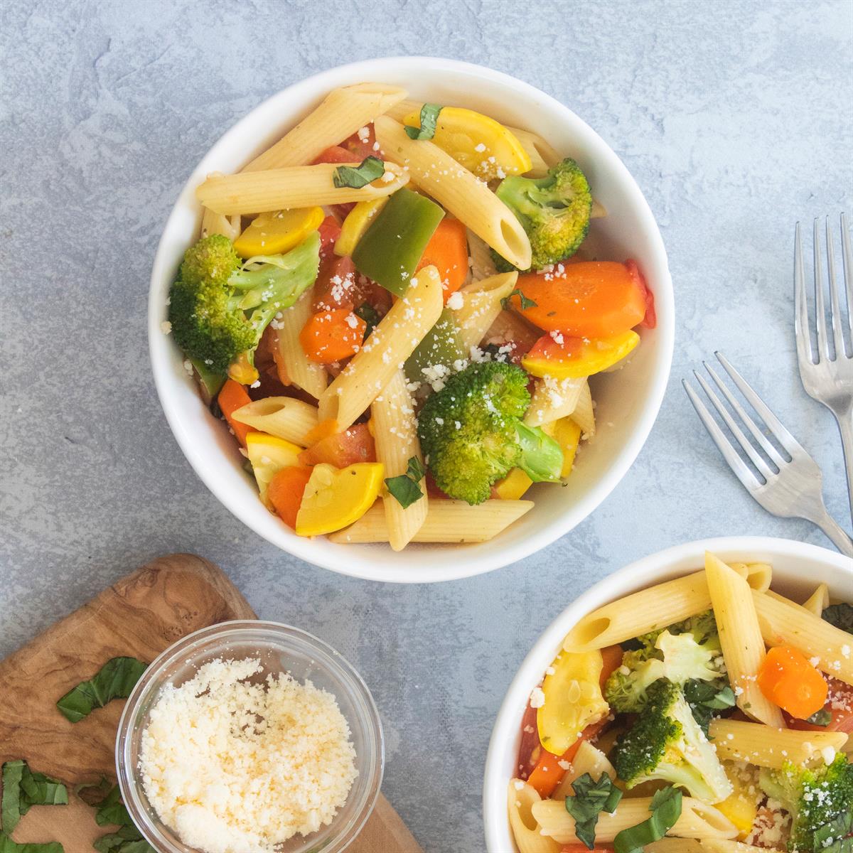 Pasta With Fresh Vegetables Recipe How To Make It Taste Of Home