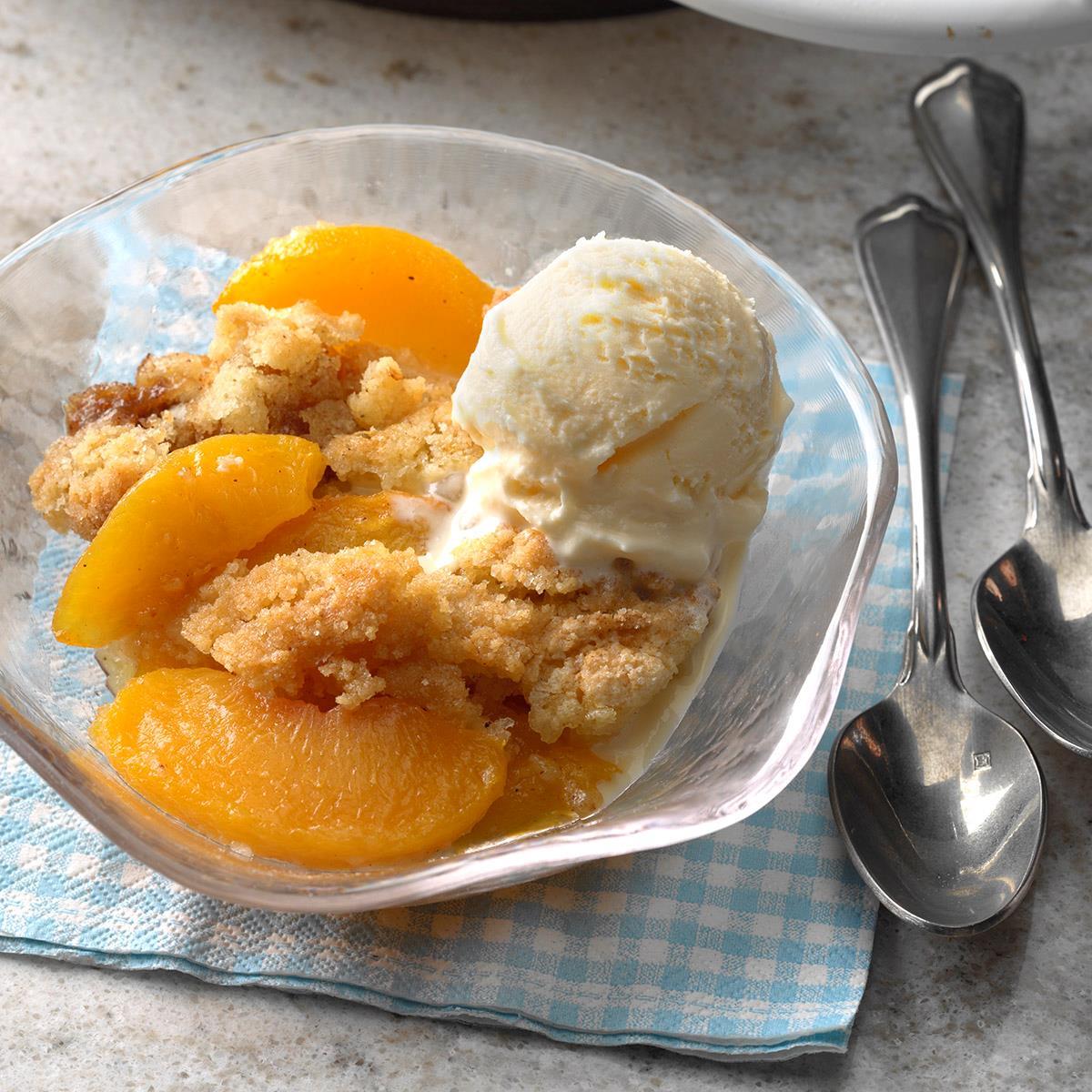 Peach Crumble Dessert_image