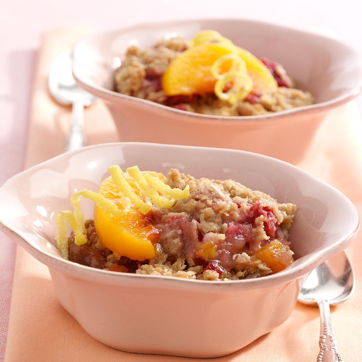 Peach Rhubarb Crisp-image