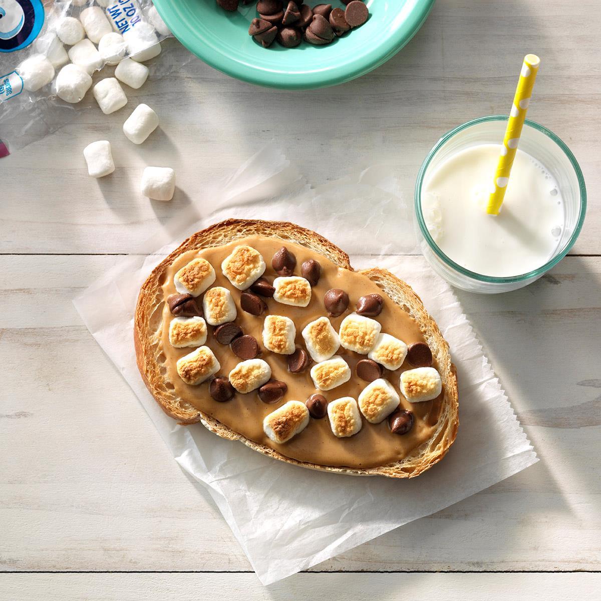 image of Peanut Butter S'mores Sandwich recipe by Taste of Home