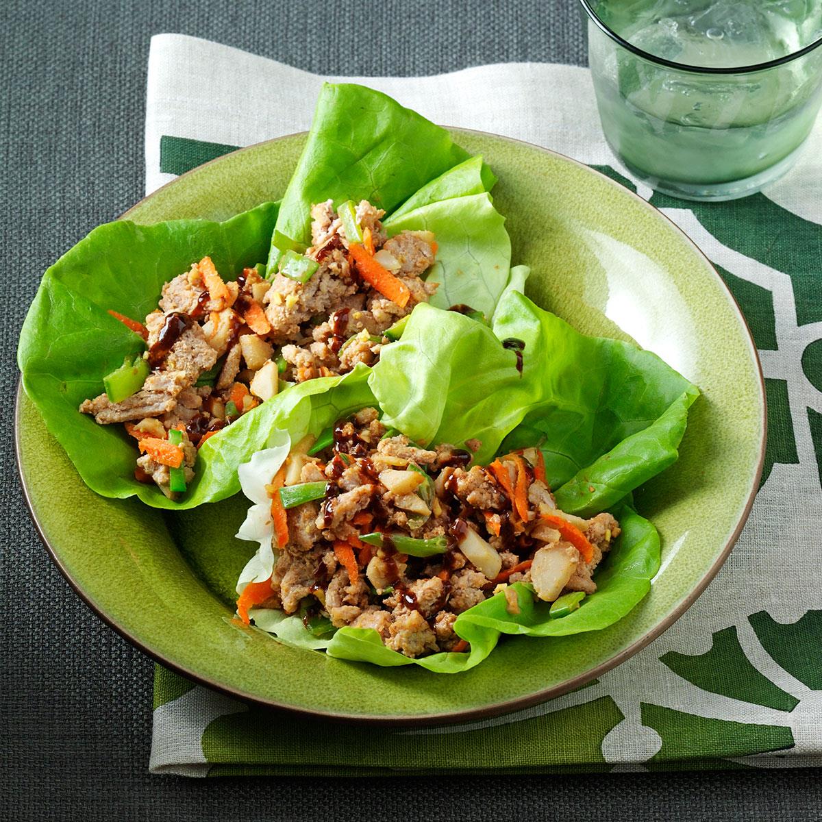 Peanutty Asian Lettuce Wraps image
