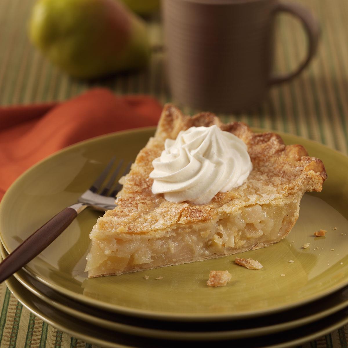 Pear Pie with Cardamon Cream image