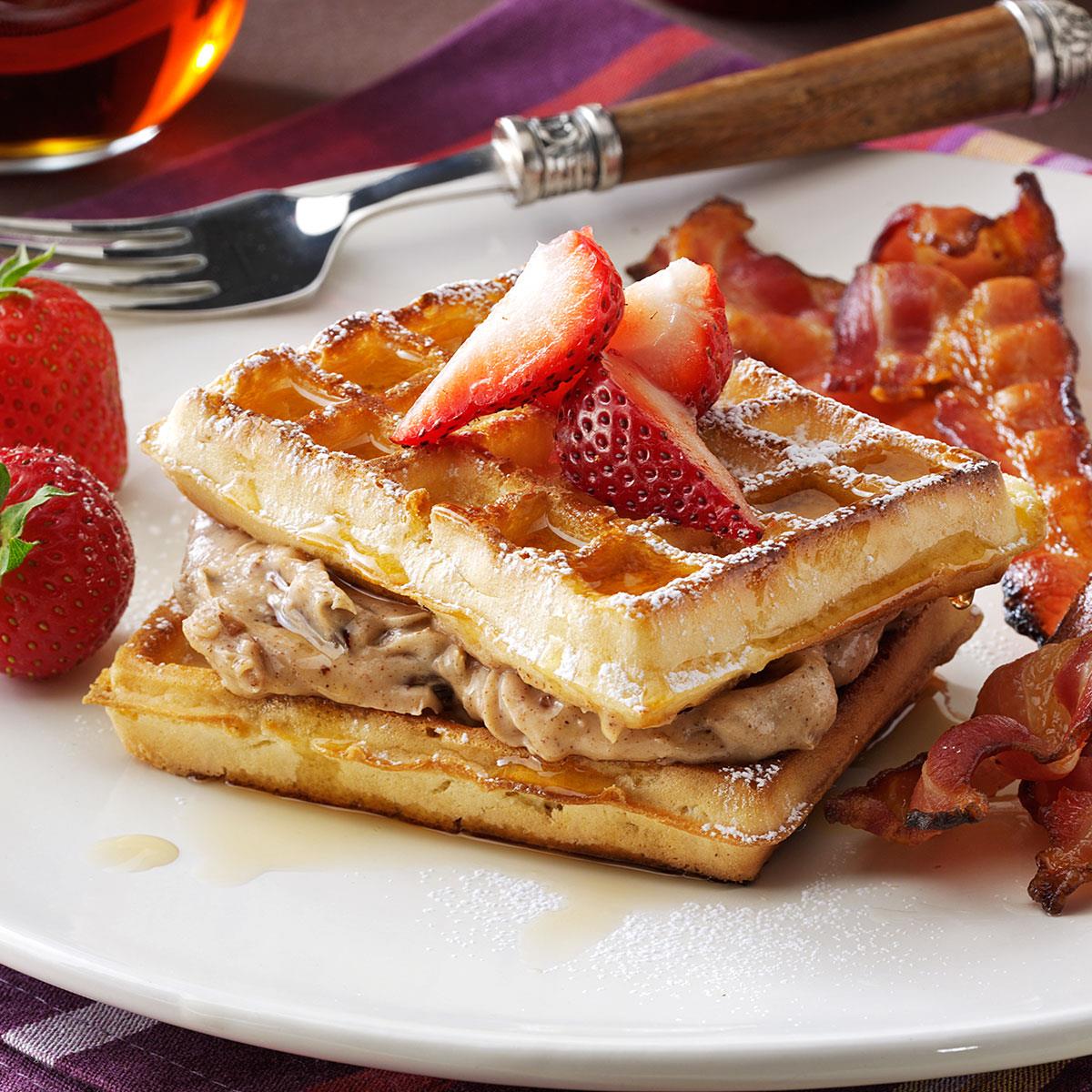 Pecan-Stuffed Waffles image