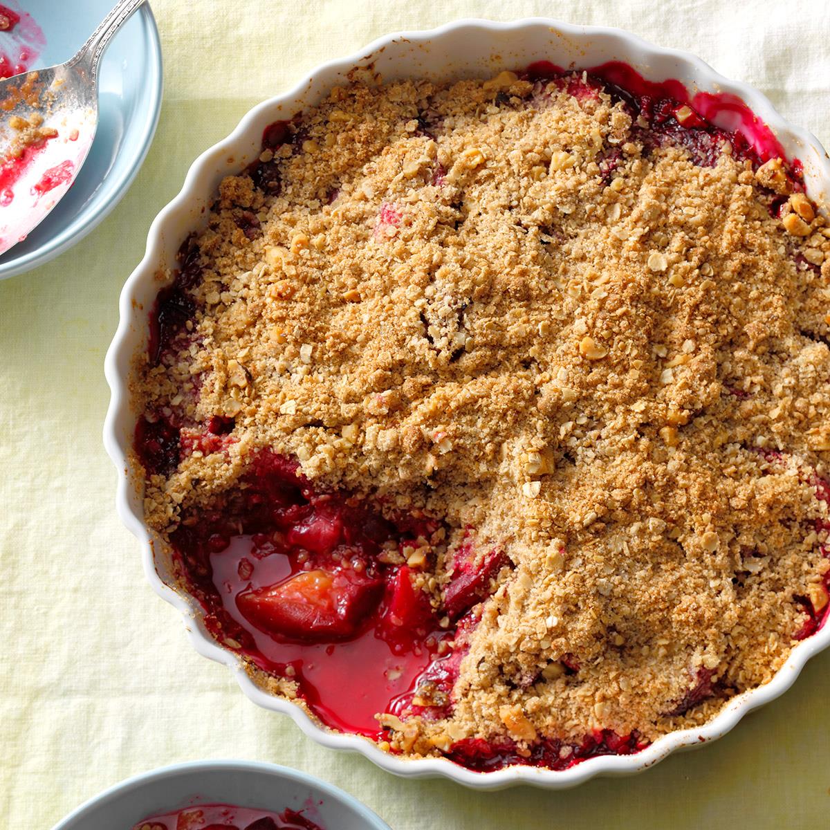 Plum Crisp with Crunchy Oat Topping image
