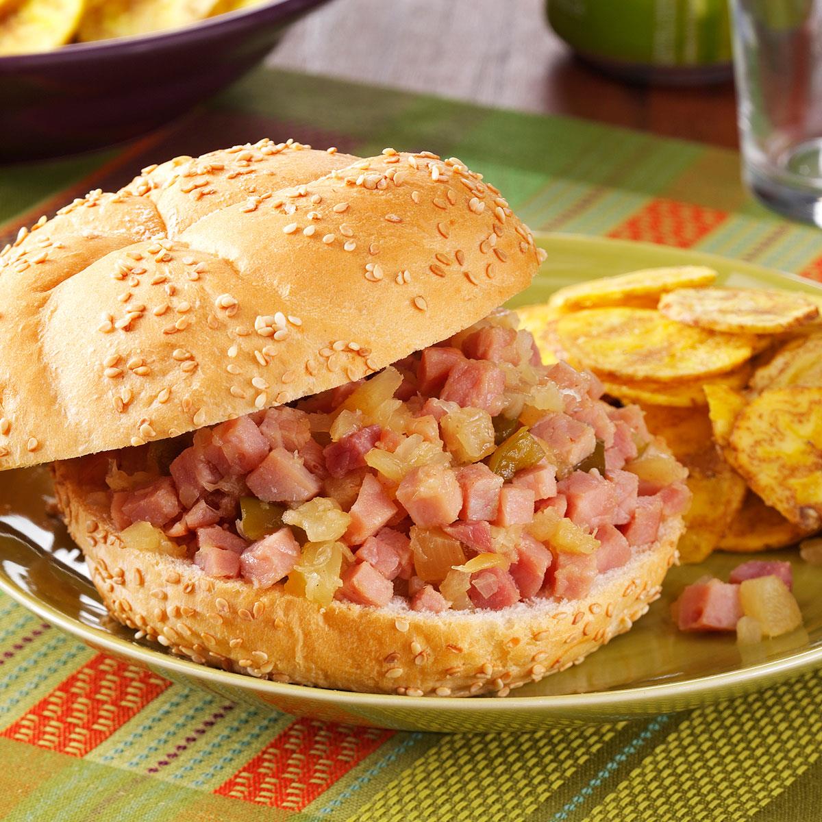 Polynesian Ham Sandwiches image