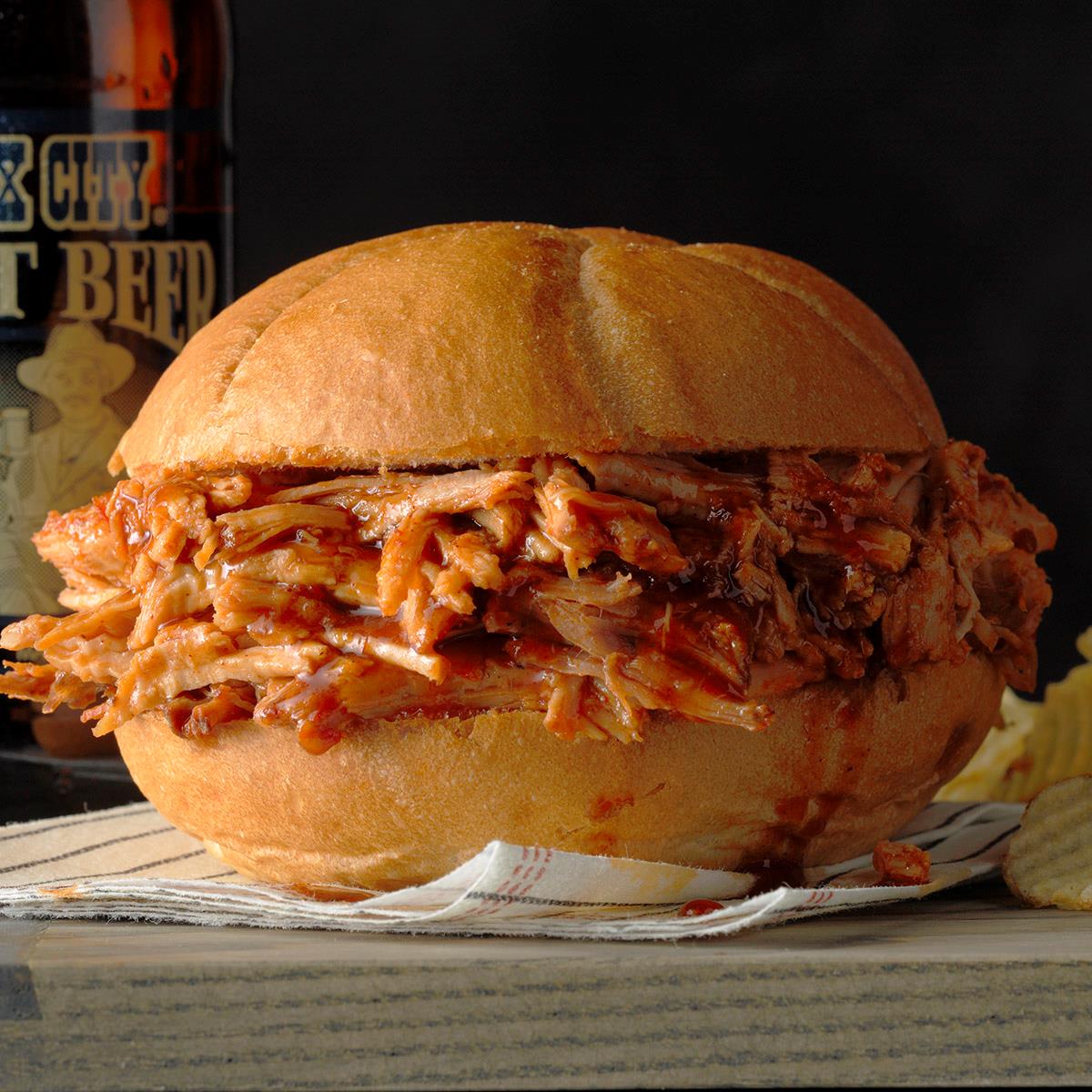 Pork Sandwiches with Root Beer Barbecue Sauce image