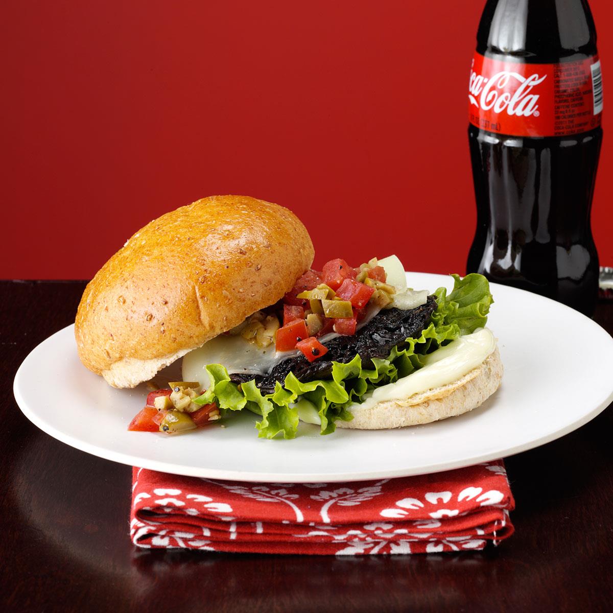 Portobello Burger with Muffuletta Topping image