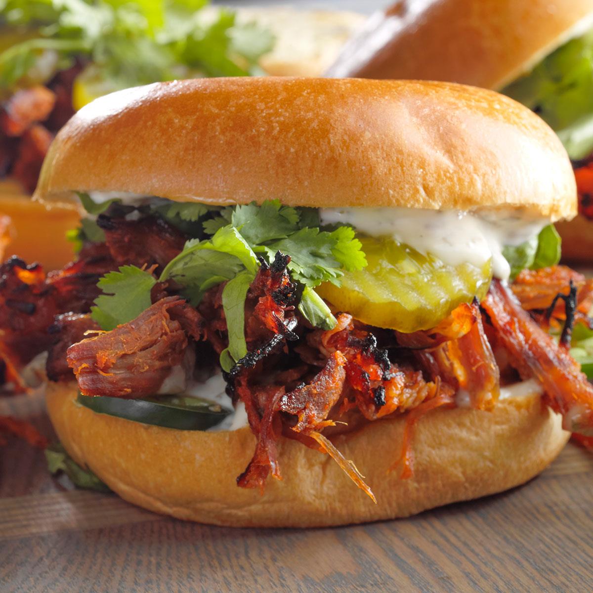Pressure-Cooker Bo Ssam Sandwiches-image