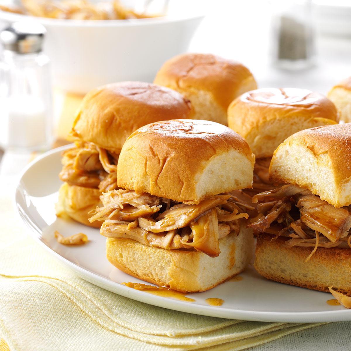 Pressure-Cooker Mini Teriyaki Turkey Sandwiches-image