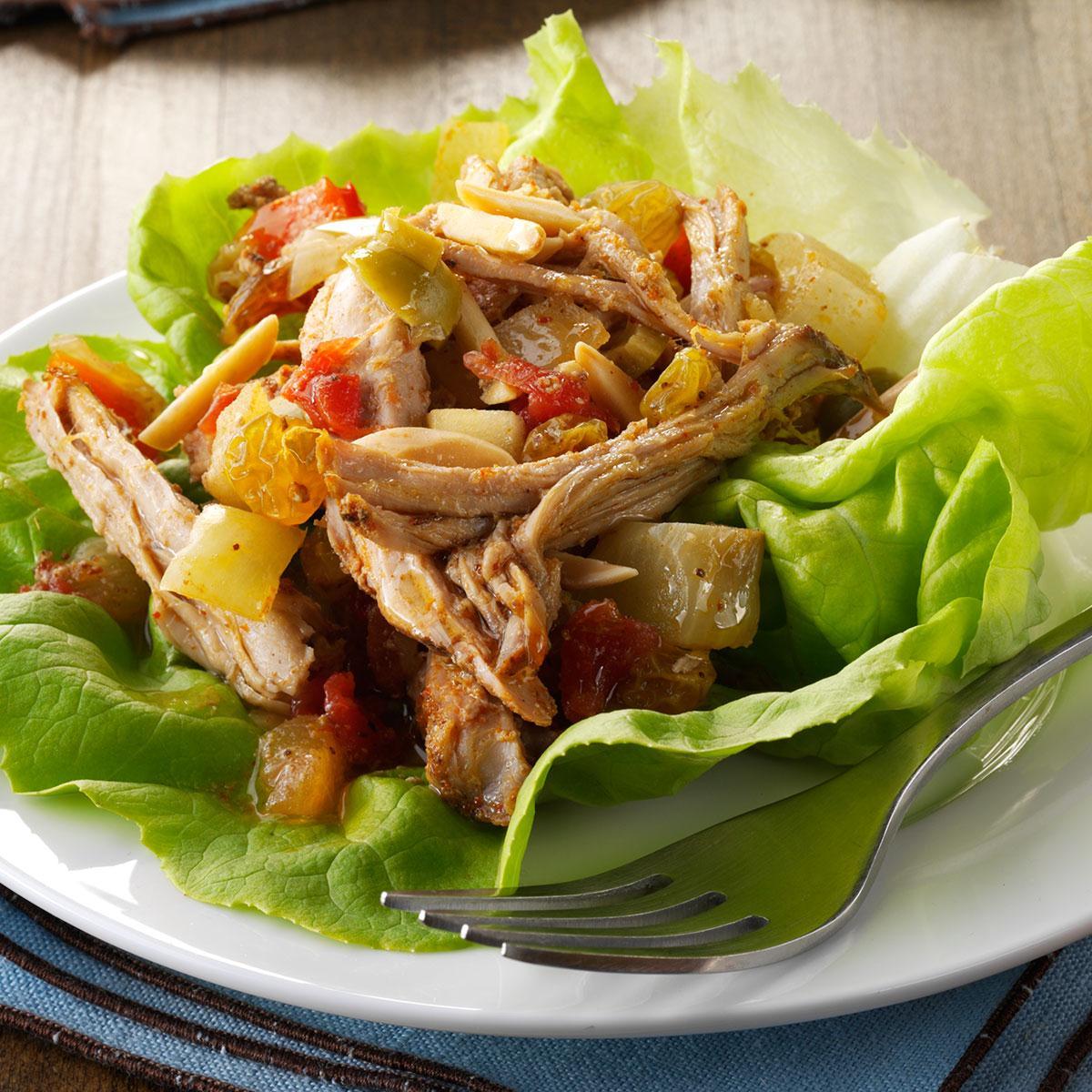Pressure-Cooker Pork Picadillo Lettuce Wraps-image