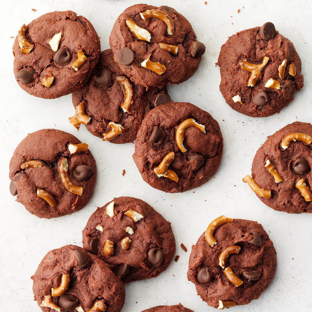 Pretzel and Salted Caramel Chocolate Cookies image