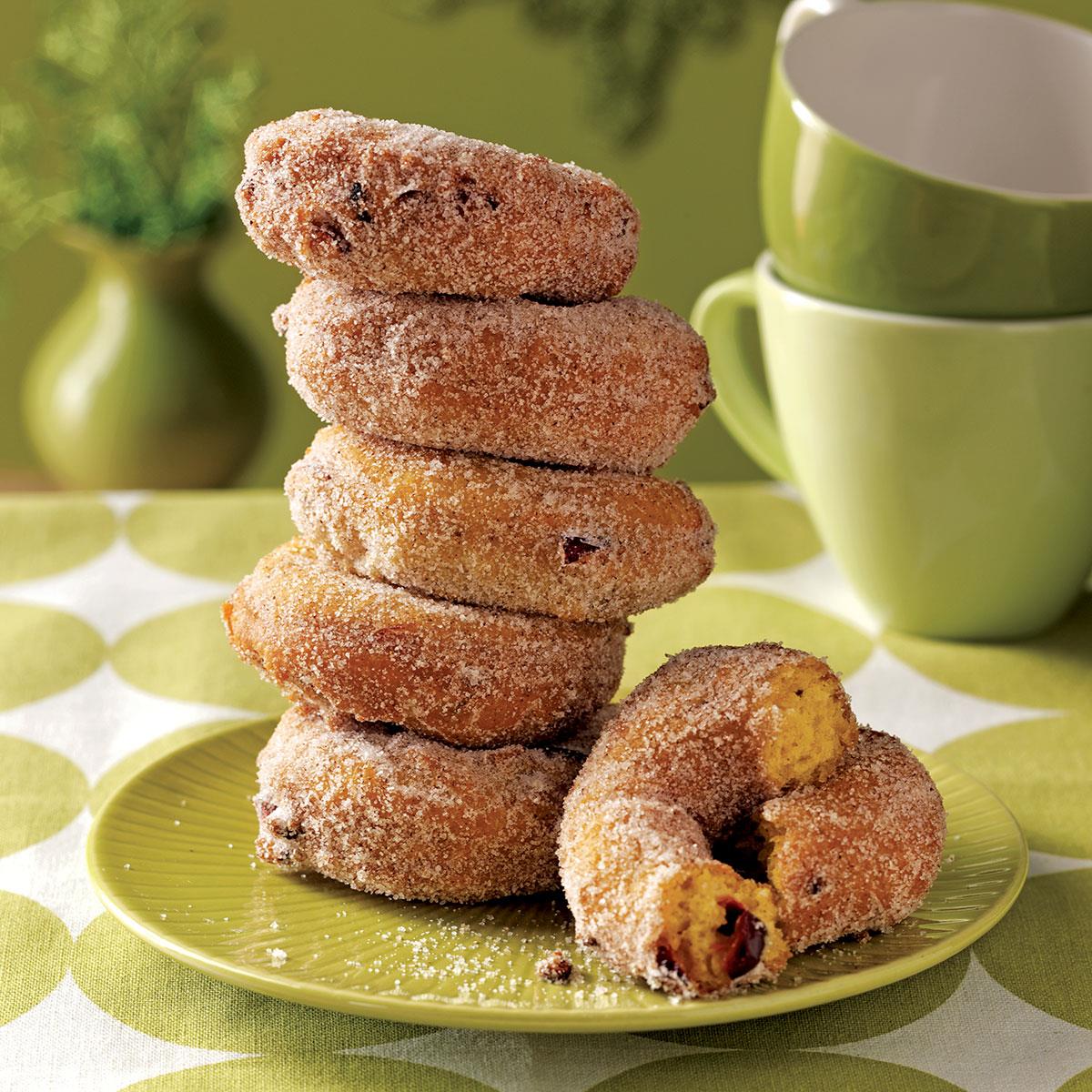 Pumpkin-Cranberry Cake Doughnuts image