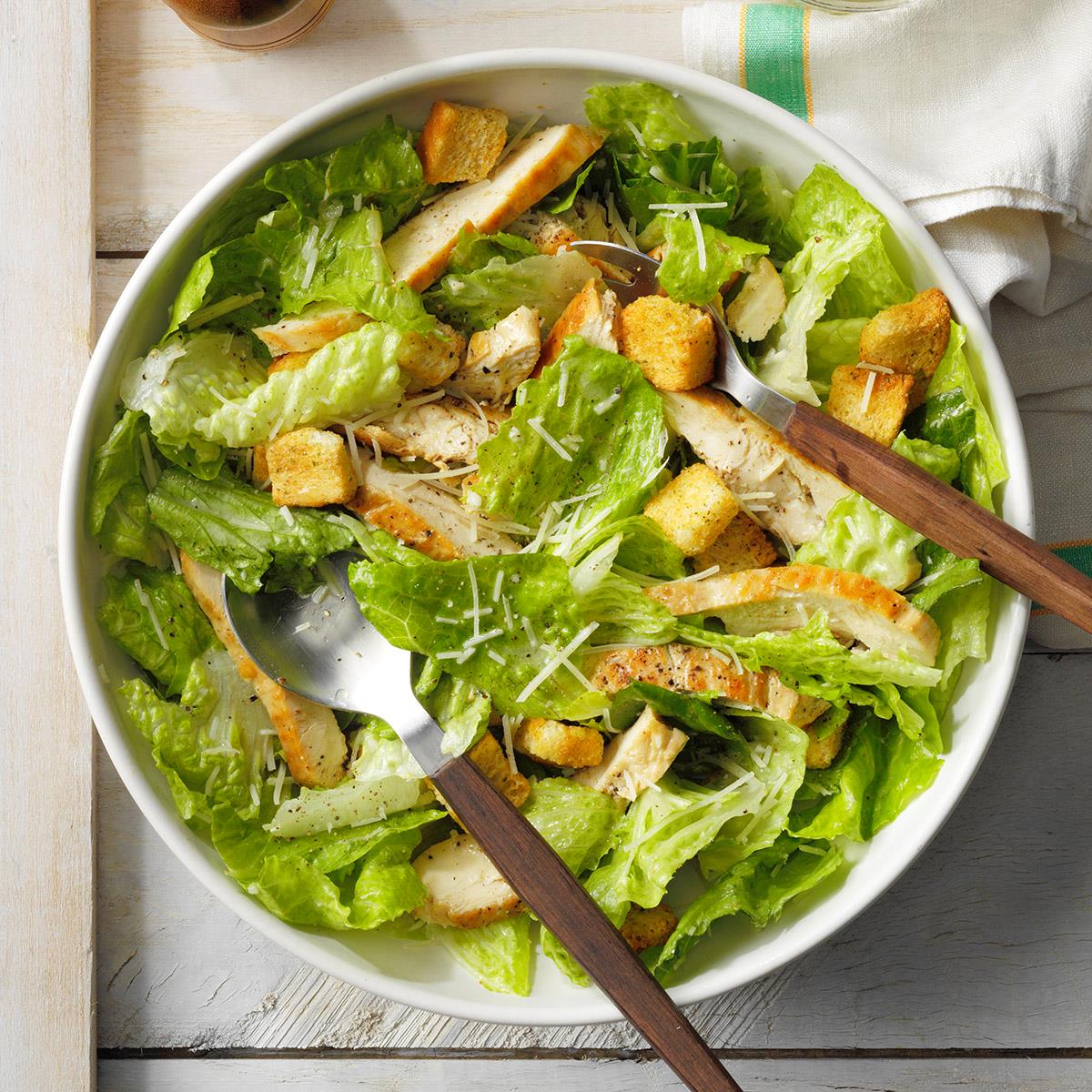 Quick Chicken Caesar Salad image.