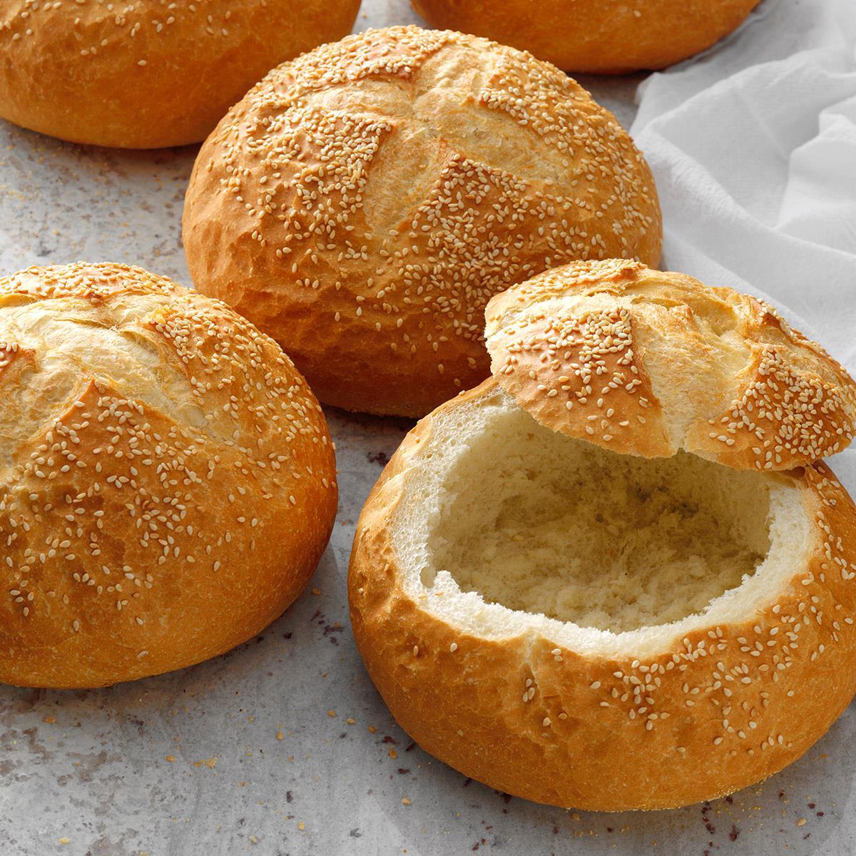 Quick And Easy Bread Bowls Recipe How To Make It Taste Of Home