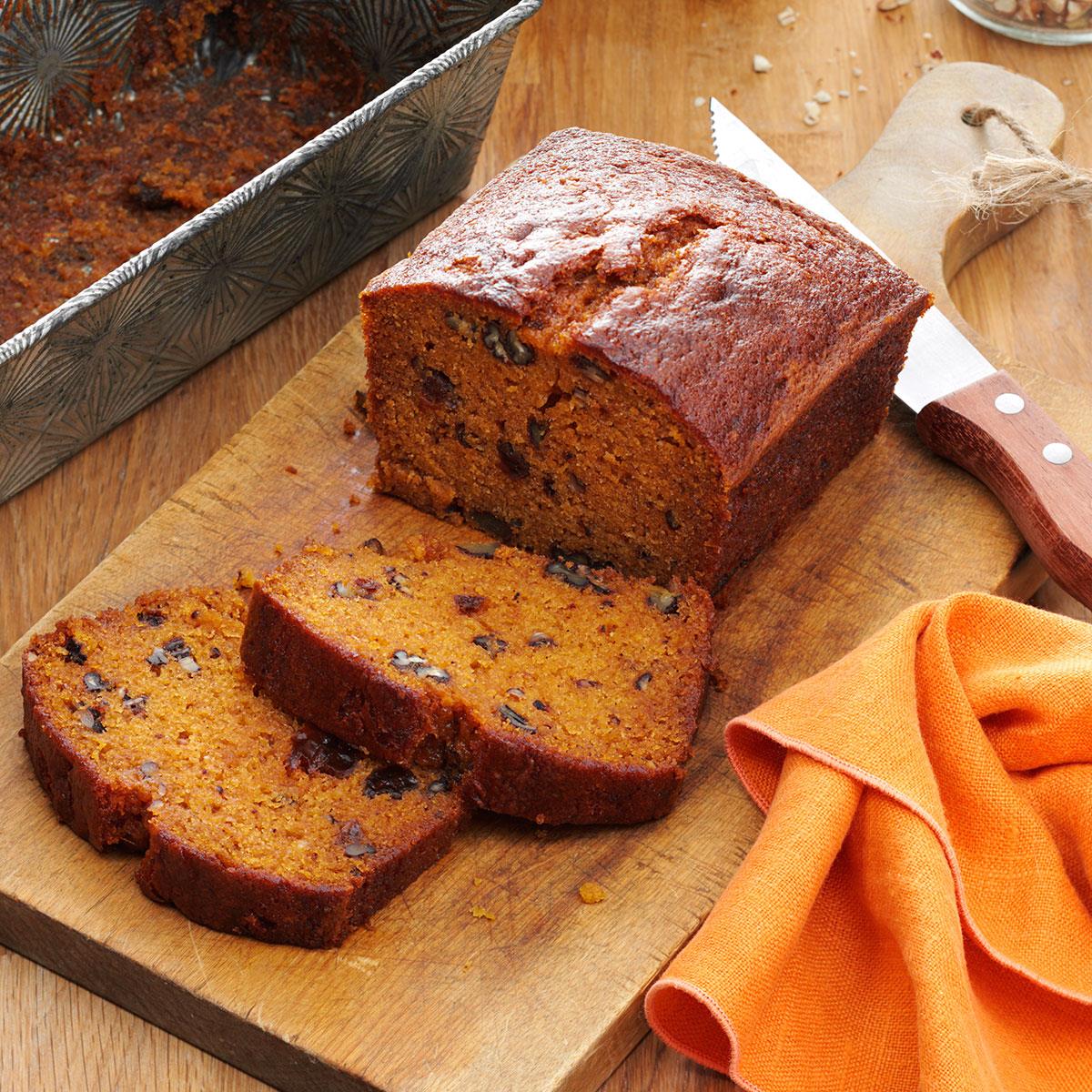 Raisin Filled Pumpkin Spice Bread Recipe How To Make It