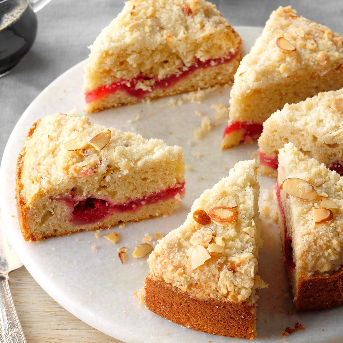 Air-Fryer Raspberry Crumble Coffee Cake image