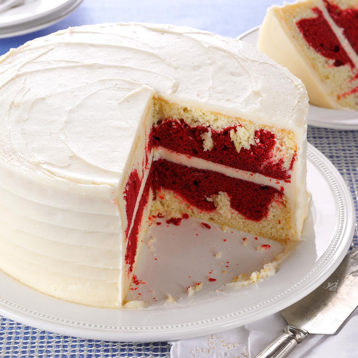Red Velvet Marble Cake image