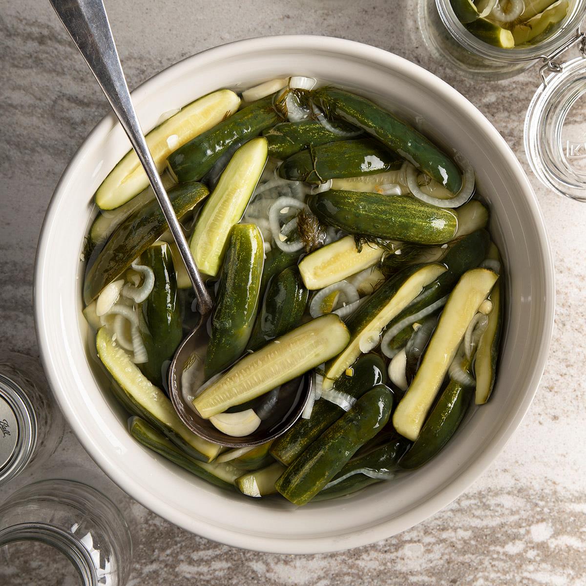 Refrigerator Dill Pickles-image