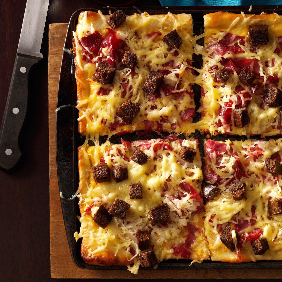 image of Reuben-Style Pizza recipe by Taste of Home