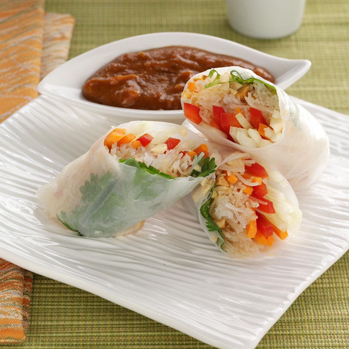 Rice Paper Rolls Recipe How To Make It Taste Of Home