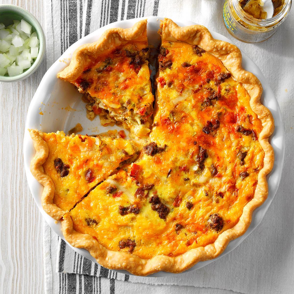 Roadside Diner Cheeseburger Quiche-image