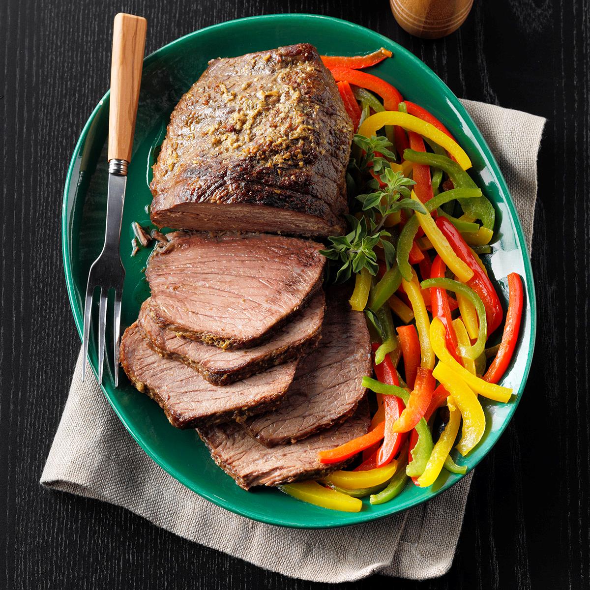 Roast Beef with Peppers_image