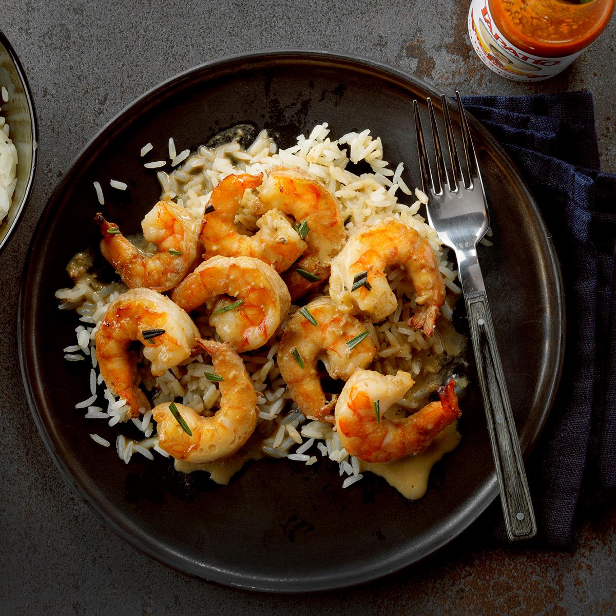 image of Roast Lemon Butter Shrimp recipe by Taste of Home