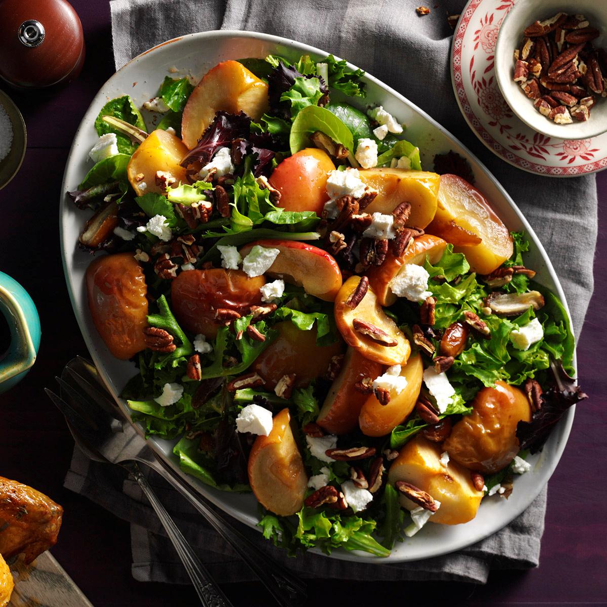 Roasted Apple Salad with Spicy Maple-Cider Vinaigrette-image