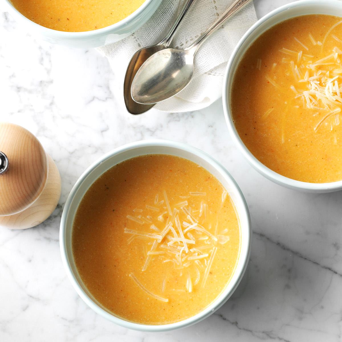 Roasted Cauliflower & Red Pepper Soup-image