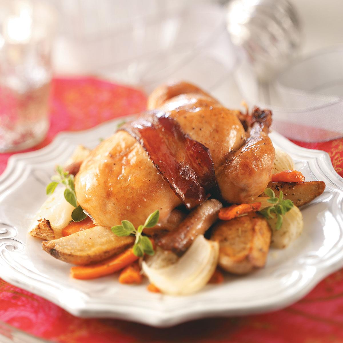 Roasted Cornish Hens with Vegetables image