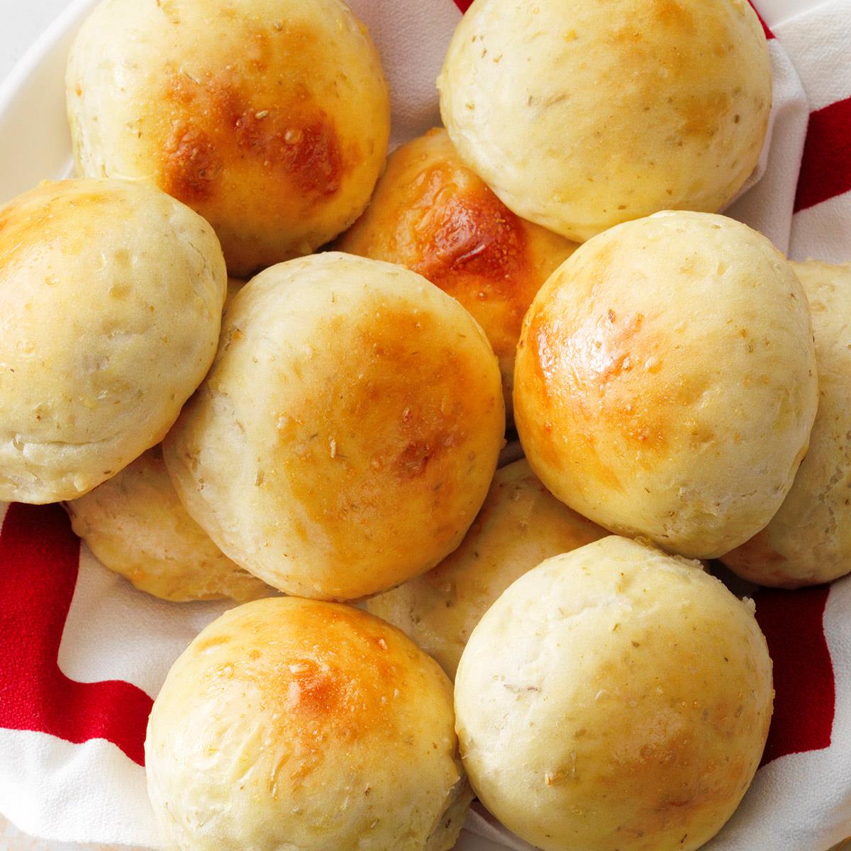 image of Rosemary-Garlic Dinner Rolls recipe by Taste of Home
