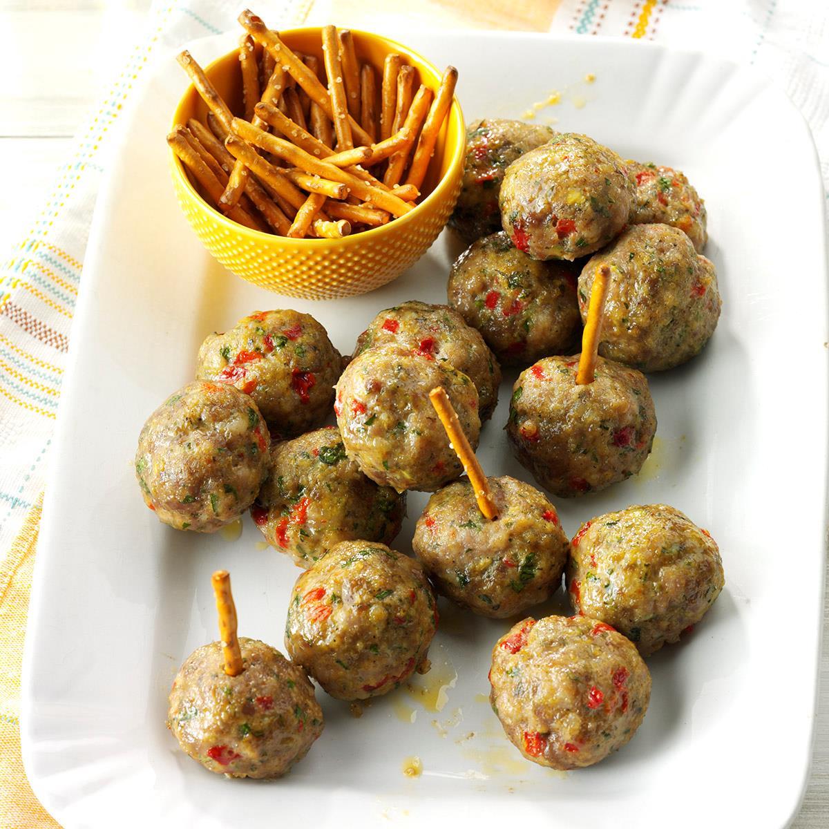 Air-Fryer Rosemary Sausage Meatballs-image