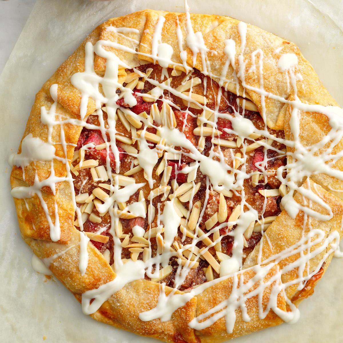 image of Rustic Orange-Rhubarb Tart recipe by Taste of Home