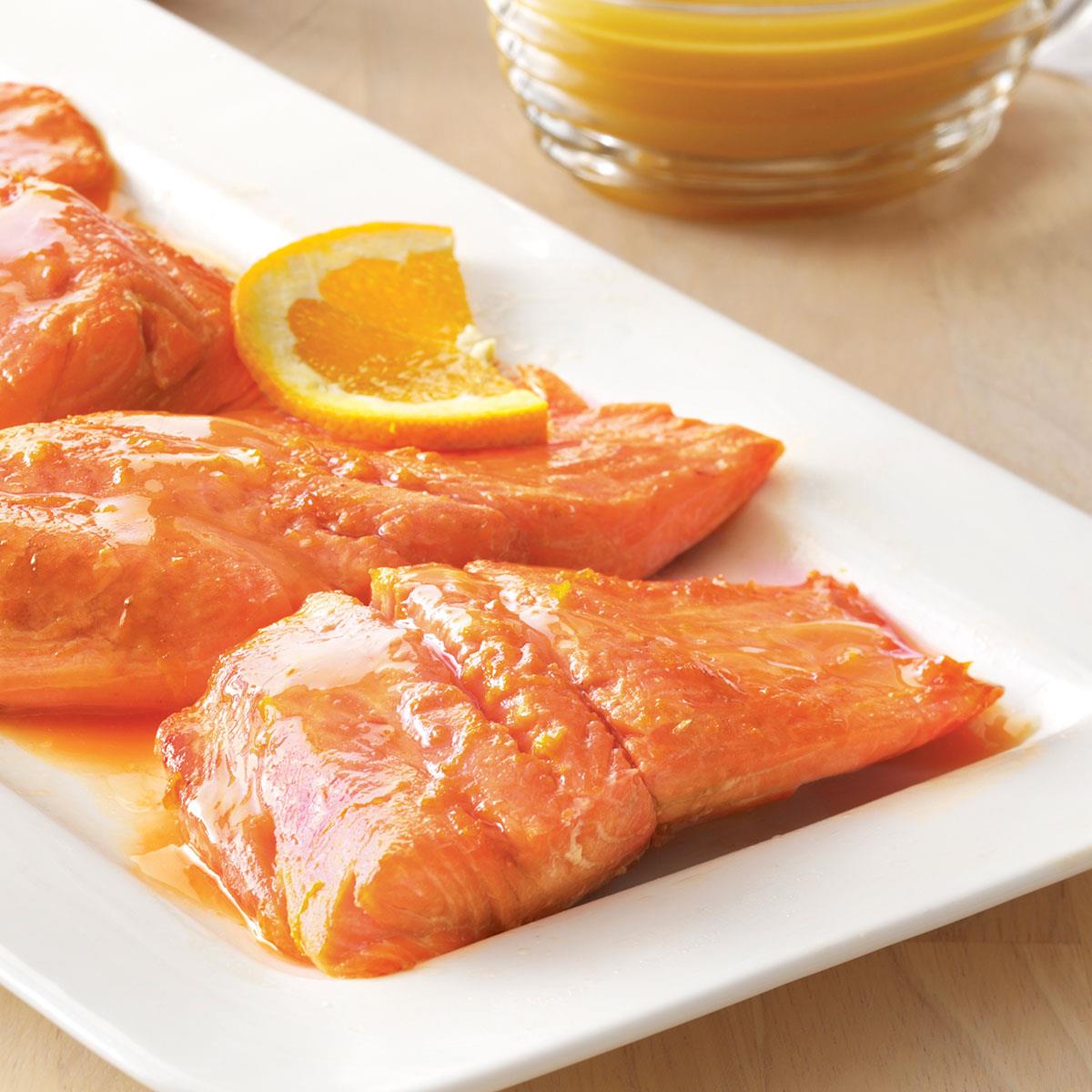Salmon with Balsamic Orange Sauce image