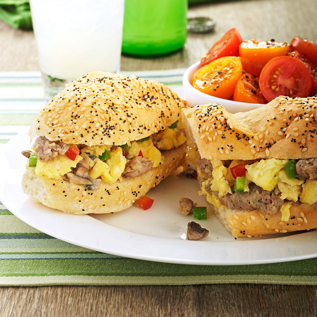 image of Sausage Egg Subs recipe by Taste of Home