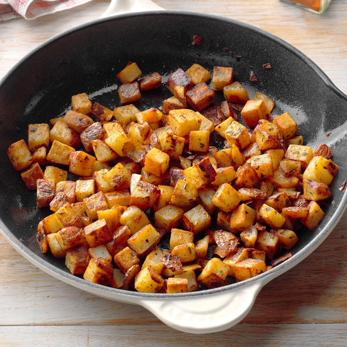 Skillet Red Potatoes Recipe Taste Of Home,Log Cabin Quilt