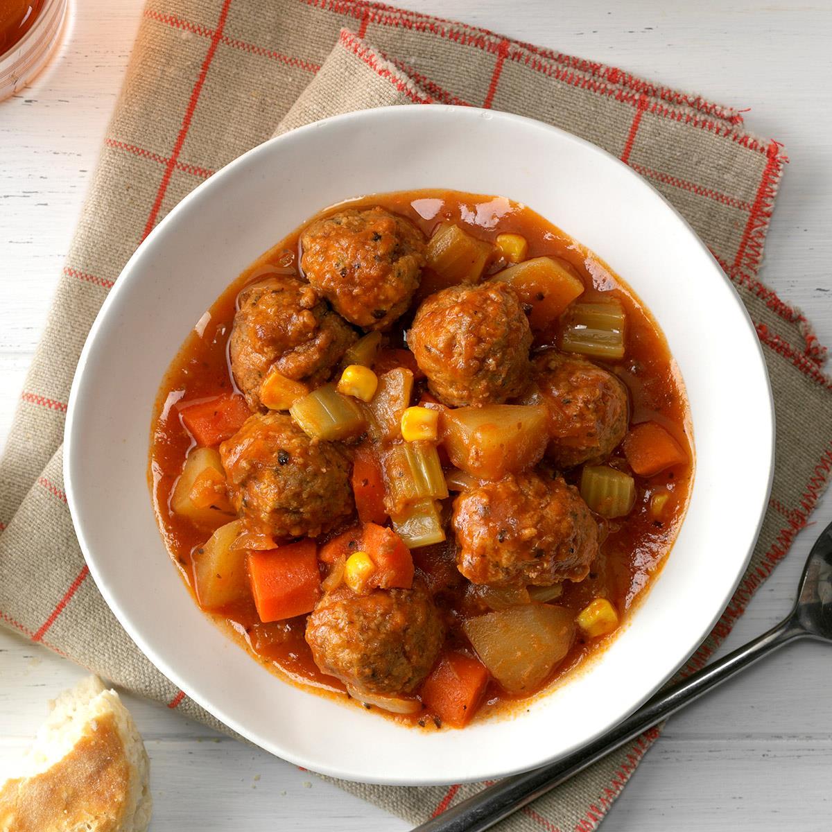 Slow-Cooker Meatball Stew image