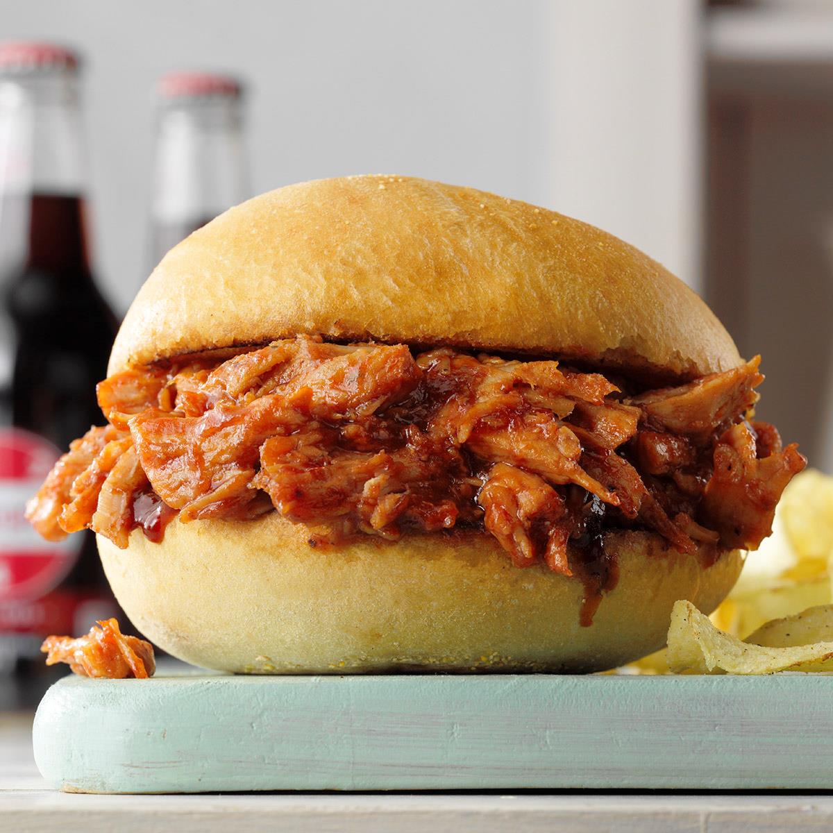 Slow-Cooker Barbecue Pulled Pork Sandwiches image