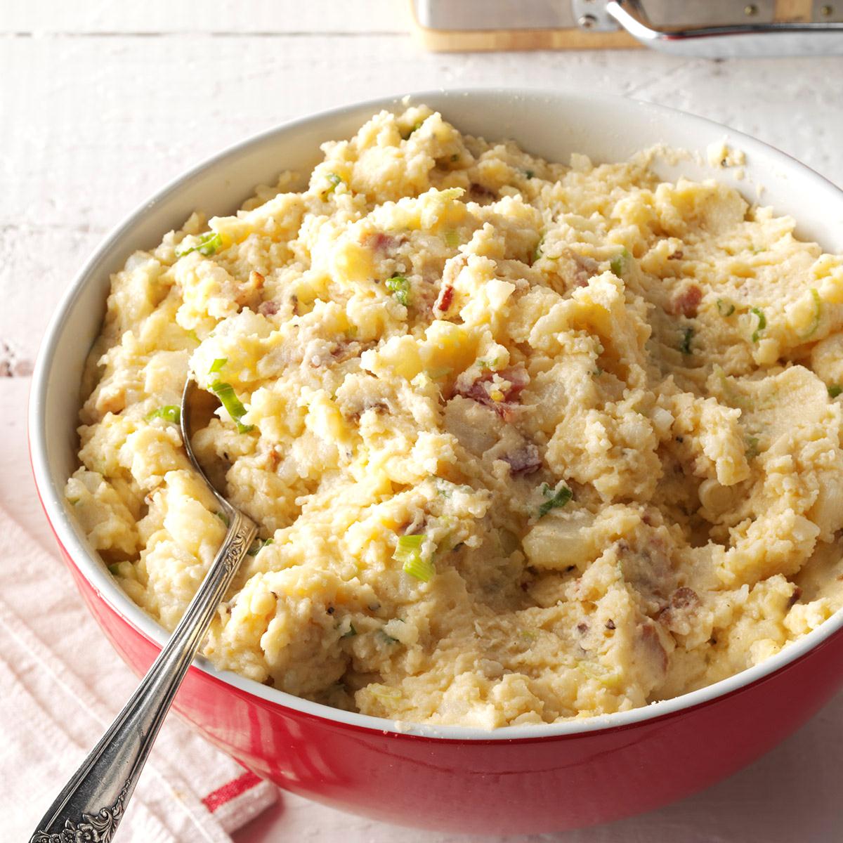 Slow-Cooker Loaded Mashed Potatoes-image