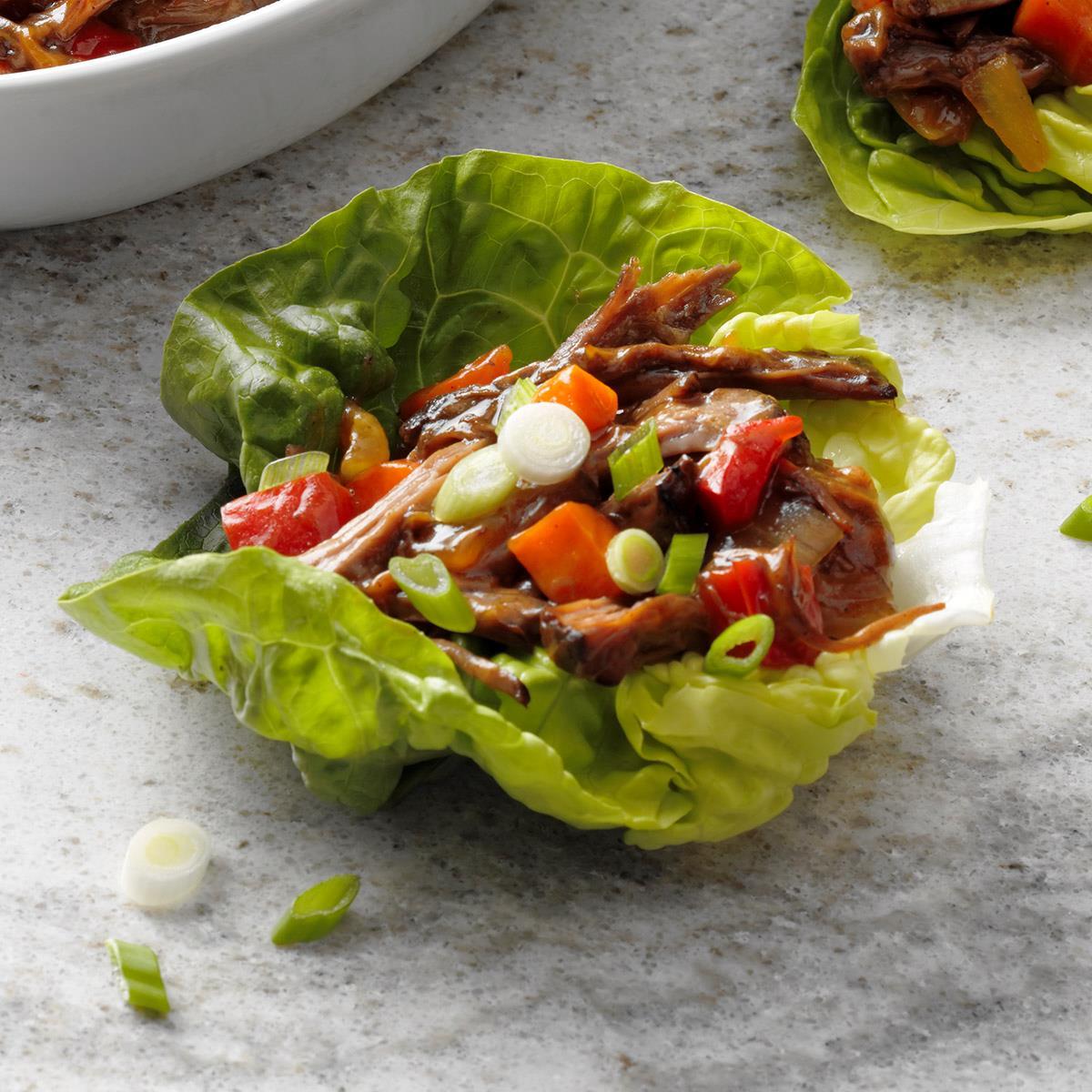 Pressure Cooker Shredded Beef Lettuce Cups-image