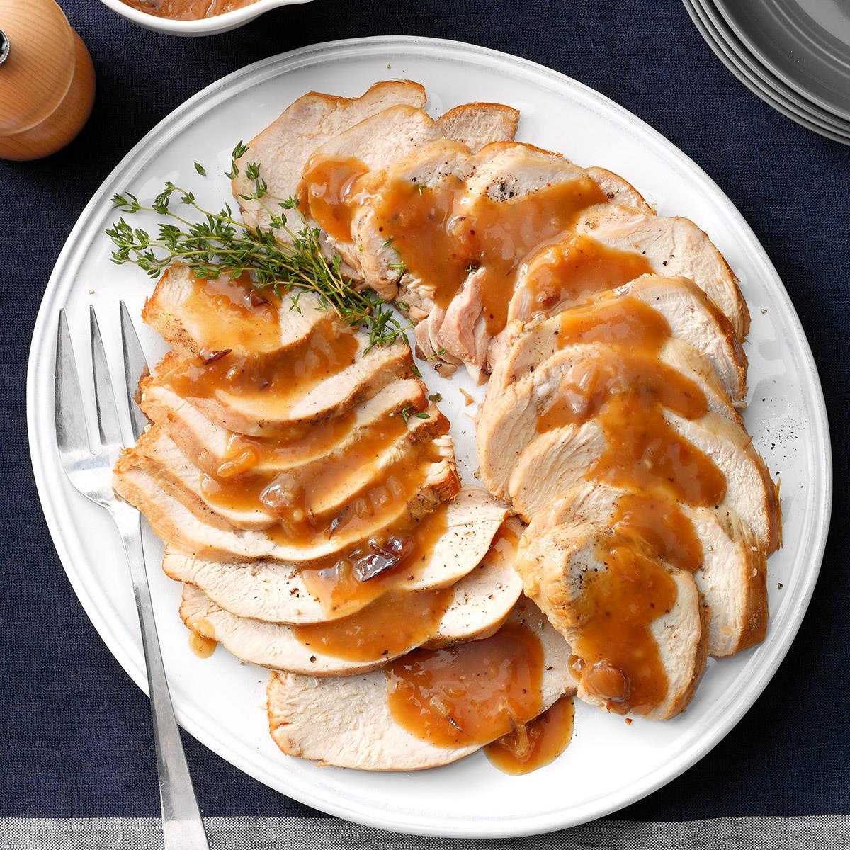 Slow-Cooker Turkey Breast with Cranberry Gravy image