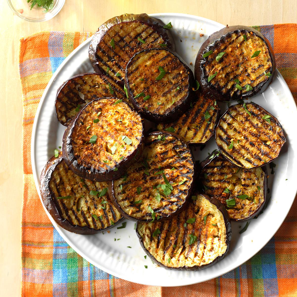 Spicy Grilled Eggplant Recipe How To Make It Taste Of Home