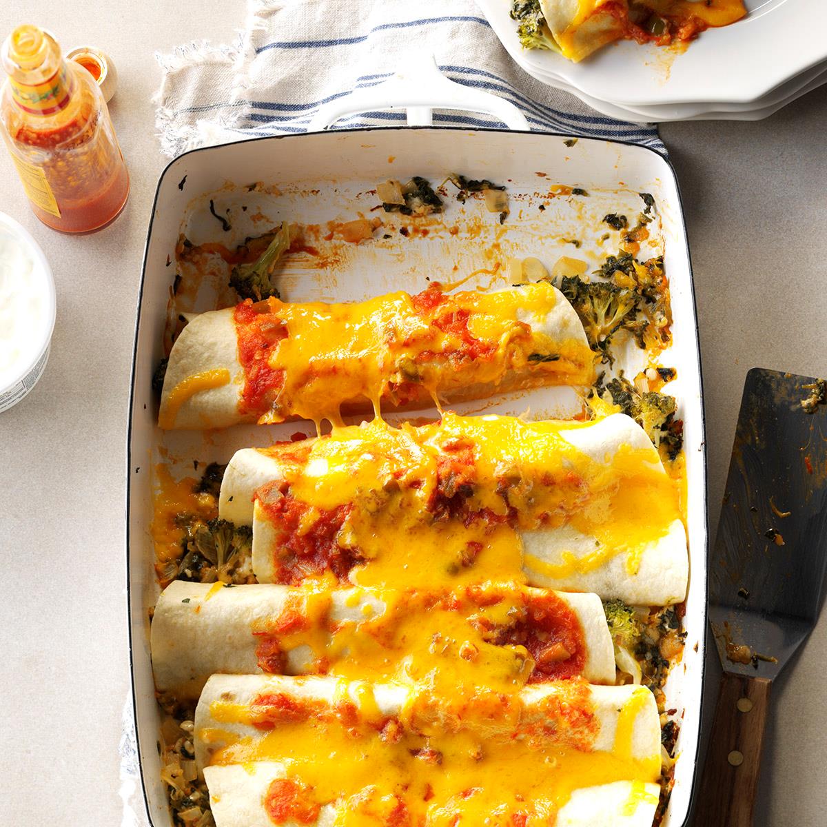 Spinach 'n' Broccoli Enchiladas-image