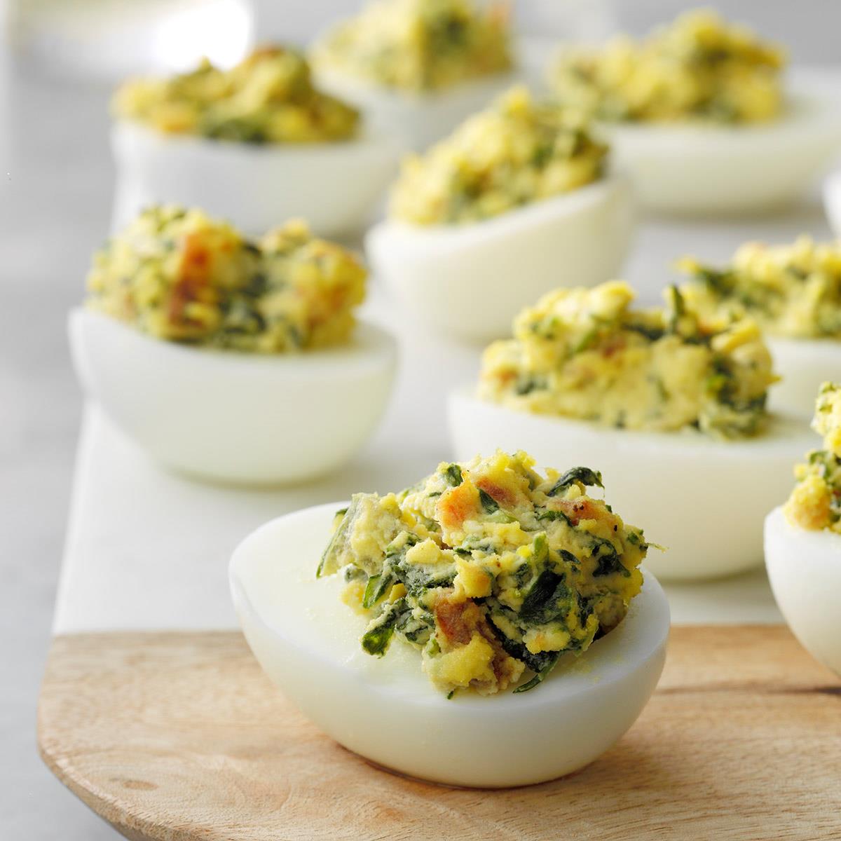 Best Spinach Cheese Stuffed Eggs Recipes