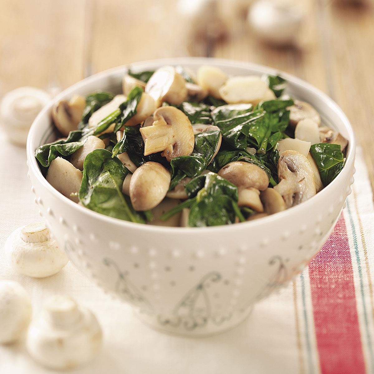 Spinach and Mushrooms_image