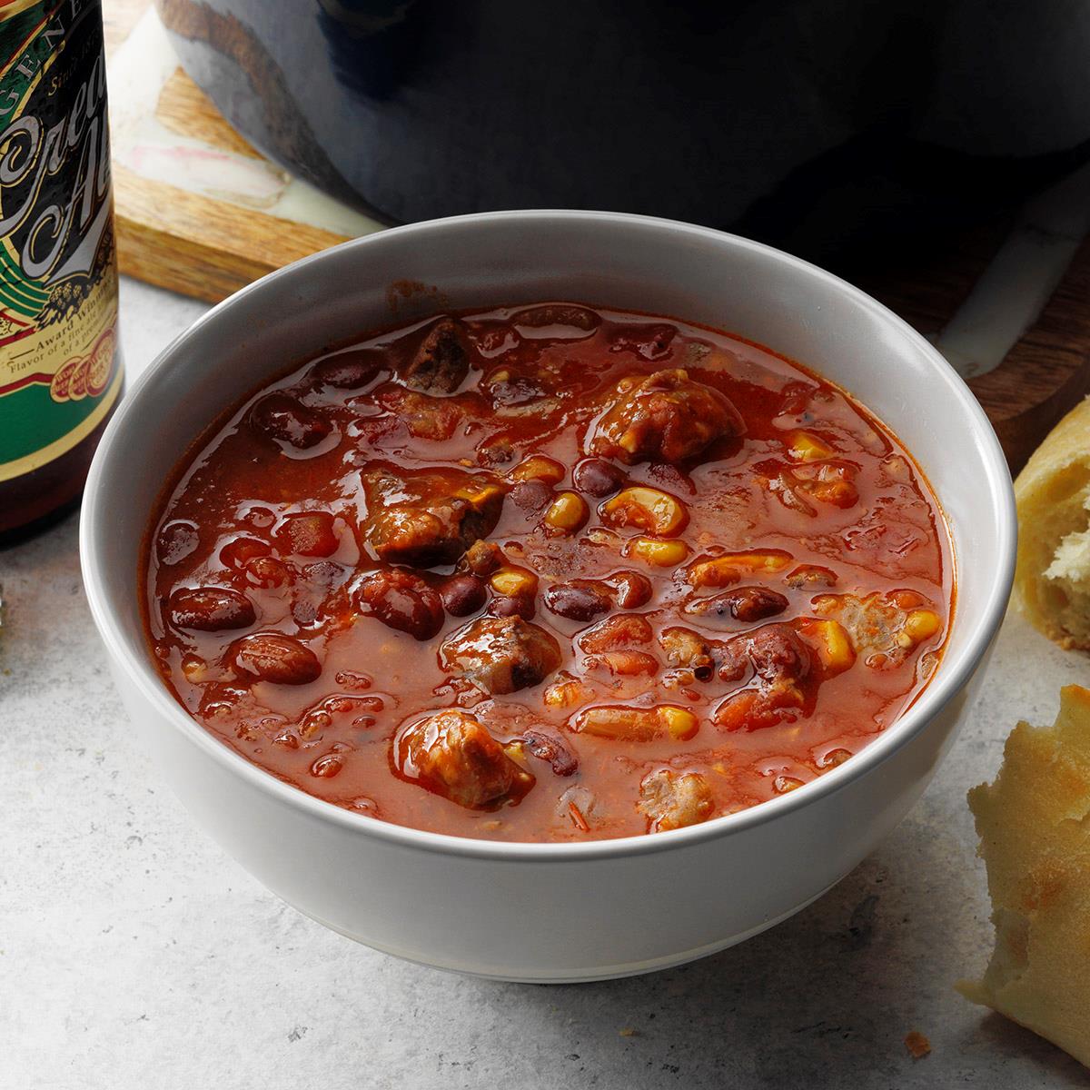 Steak Beer Chili Recipe How To Make It Taste Of Home