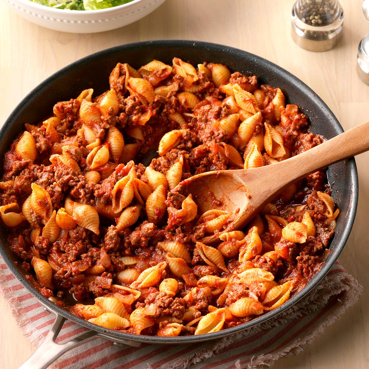 Stovetop Beef And Shells Recipe Taste Of Home