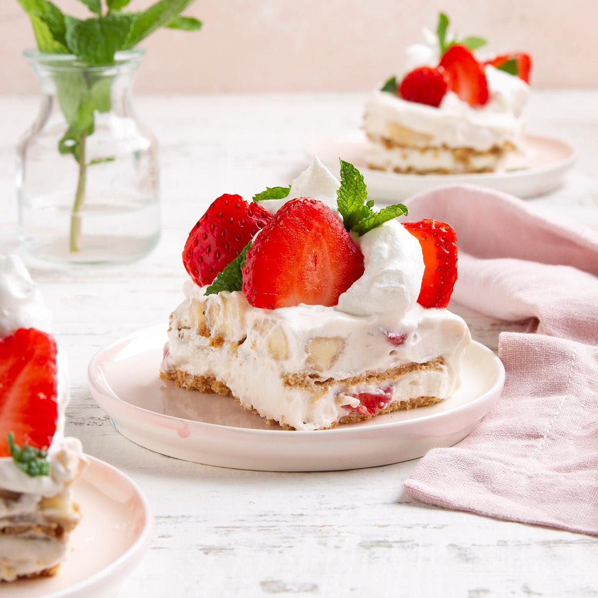 image of Strawberry Banana Pudding recipe by Taste of Home