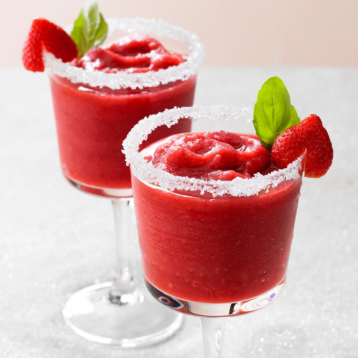 Frozen Strawberry-Basil Margarita image